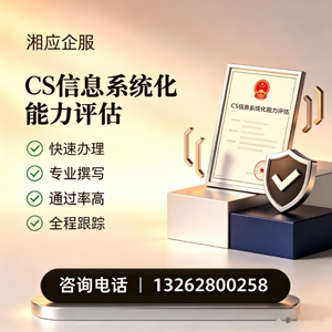 金华CS信息系统化能力评估申报服务