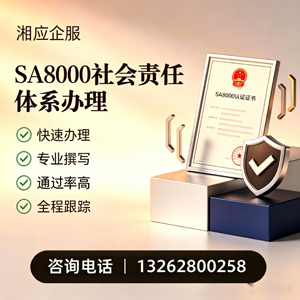 金华SA8000社会责任体系认证服务