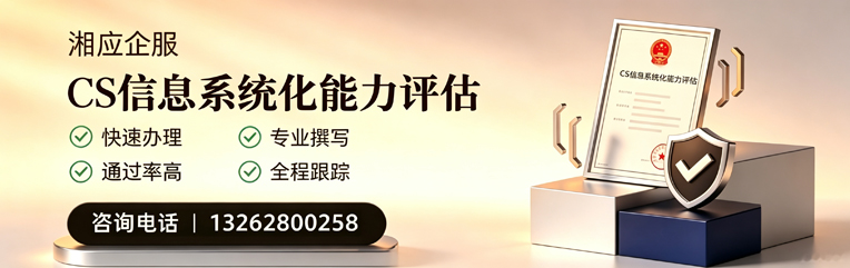 金华CS信息系统化能力评估申报服务